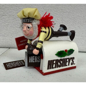 Vintage 90's Hershey's Christmas ornament SANTA BAKER 0N MAILBOX Kurt Alder